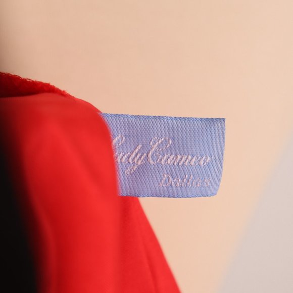 ❄ Vtg Lady Cameo NWOT Lace Red Babydoll Nightgown Sexy Chemise Negligee Lingerie - Picture 9 of 9